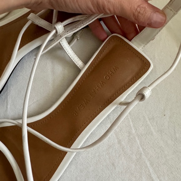 We Wore What White Strappy Sandals Size 7 - Picture 3 of 5